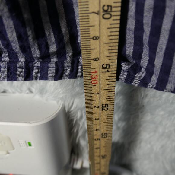 A New Day Maxi Dress Womens XL Stripe Smocked Adjustable Straps Pockets - Picture 9 of 11